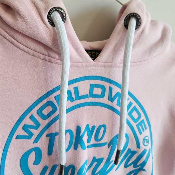 Superdry World Wide Ticket Type Hoodie Hooded Sweatshirt Size Small Mens, Unisex - Picture 3 of 15